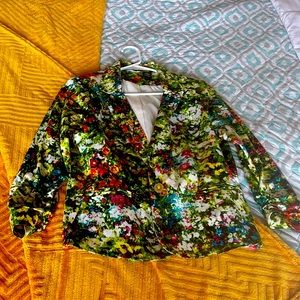 Women’s Floral Blazer PL